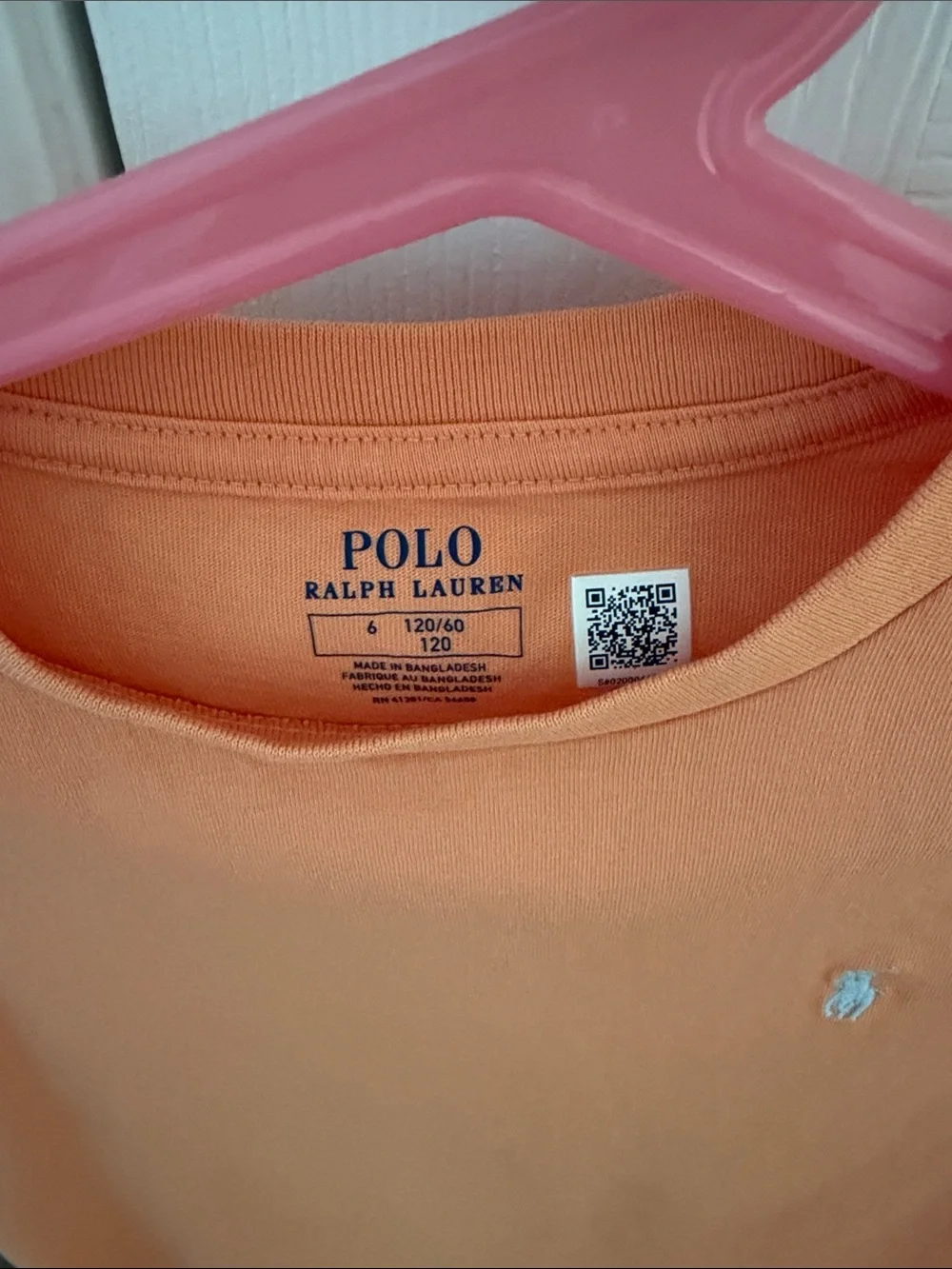 Polo by Ralph Lauren Kids Peach-Orange Short Sleeve Tee